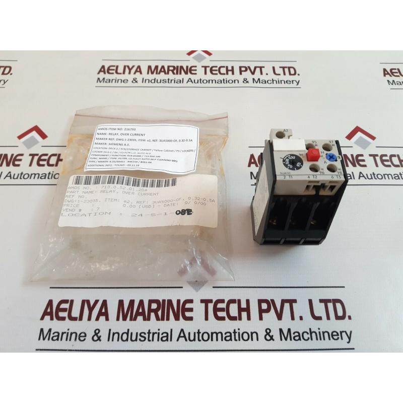 原装供应3ua50 00-0f 过载继电器 380v 0.32-0.5a