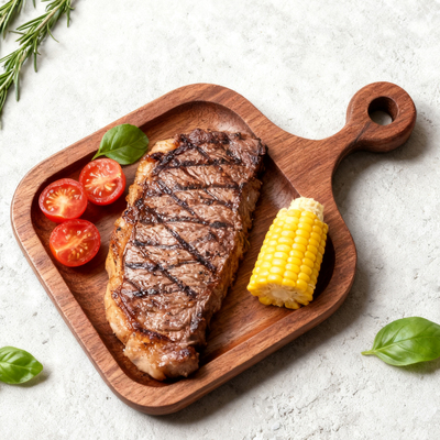 家用牛排餐盘木质托盘 西餐摆盘专用实木食物垫板