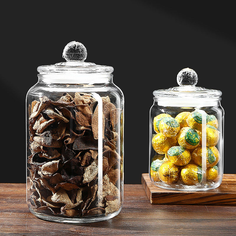 德国乐扣Lock乐扣玻璃密封罐茶叶罐陈皮药材干果杂粮储物罐展示陈
