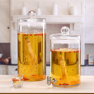 德国乐扣Lock乐扣泡酒专用玻璃瓶家用10斤20斤带龙头肉苁蓉浸酒容