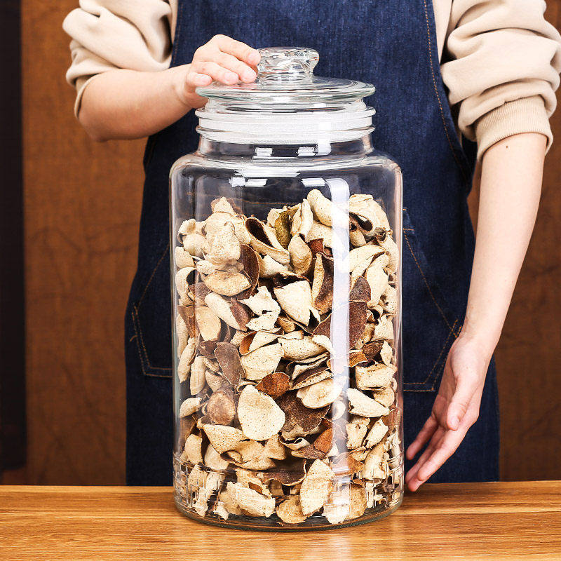 德国乐扣Lock乐扣加厚食品级玻璃密封罐子茶叶罐药材参茸海味干货