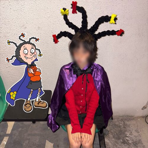 万圣节小魔女蒙娜cos服蝴