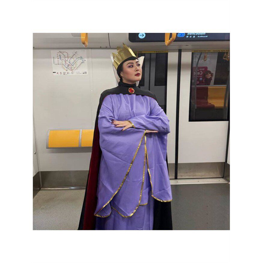 白雪公主cos服毒万圣节皇后恶毒皇后cosplay服装角色扮演女巫服装