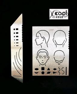 美发工具教学 发型师修剪 笔记版 xcool发型绘图 染烫模板钢制