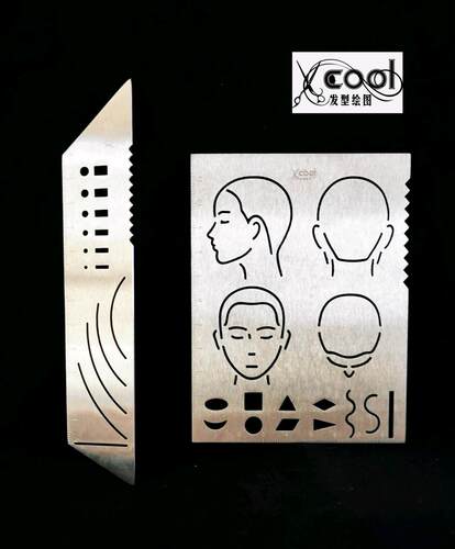 xcool发型绘图 笔记版  美发工具教学 发型师修剪  染烫模板钢制