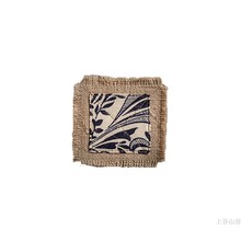 禅意老布茶道桌布黄麻茶巾1