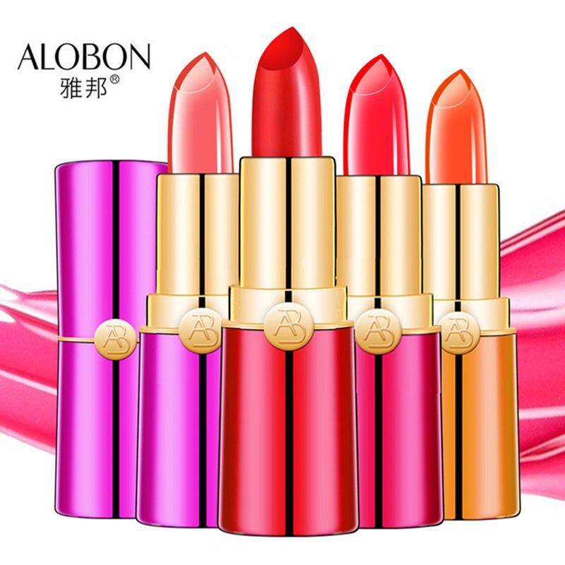 雅邦果冻口红水润温变唇膏防水学生党口红素颜不掉色不沾杯不脱色