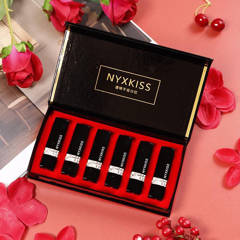 NYXKISS六色硬盒哑光丝绒口红共6