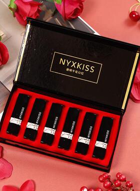 NYXKISS六色硬盒哑光丝绒口红共6