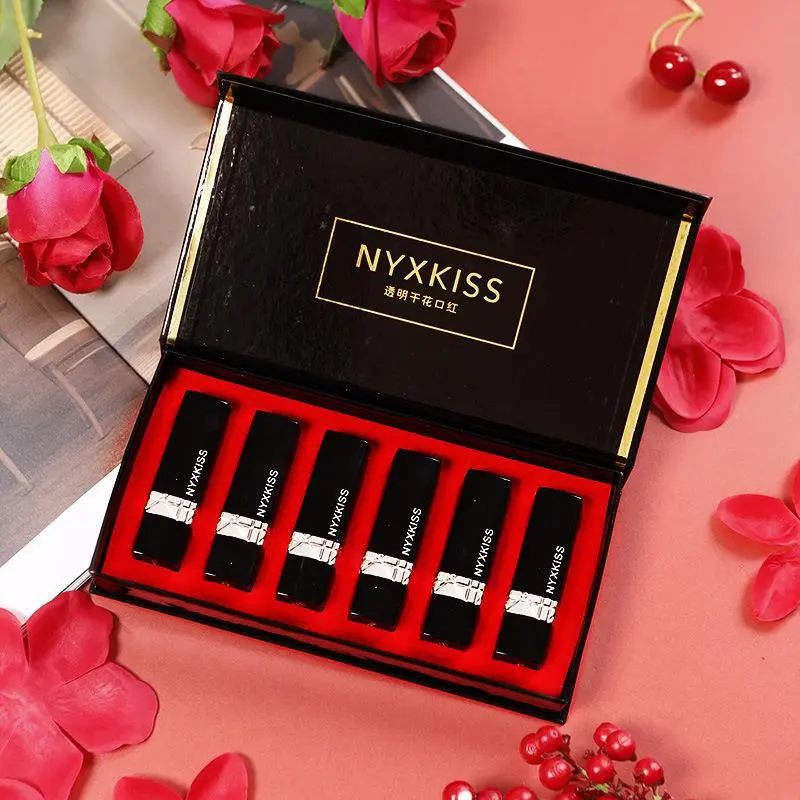 NYXKISS六支颜色硬盒口红