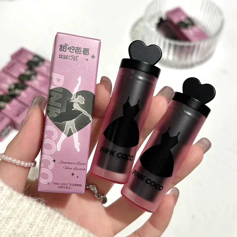 PINKCOCO甜心芭蕾丝绒口红提升
