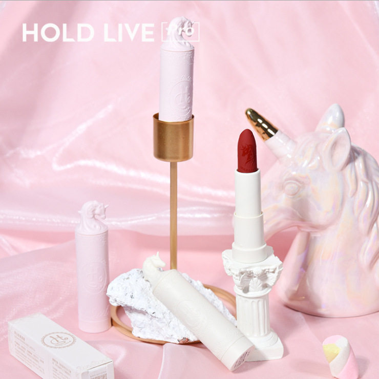 HOLDLIVE梦幻粉雾哑光唇膏|国货
