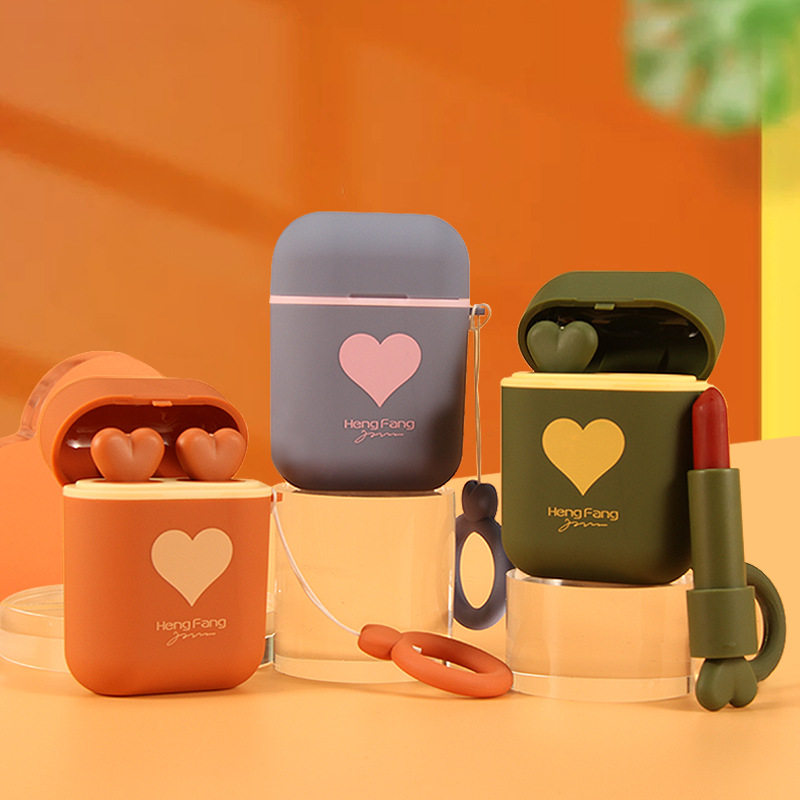 恒芳印记双管口红丝绒雾面蓝牙耳机外壳式平价彩妆9423送妈妈礼物