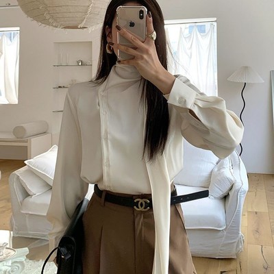 包邮 首尔印象韩代 25秋冬新款themood26737 衬衫