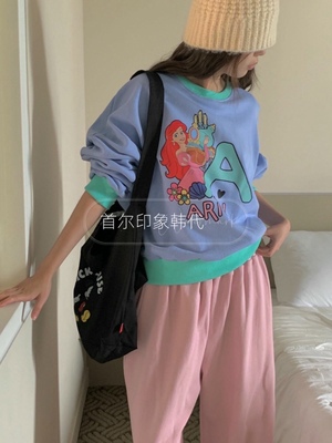 包邮 首尔印象韩代 LVC 少女风卡通童话减龄宽松卫衣25秋季新款