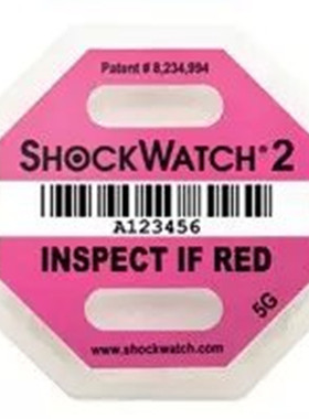 防震防冲击防撞标签 SHOCKWATCH2 震动显示标识