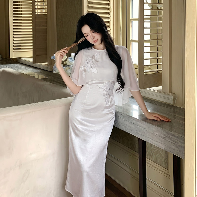 小众飘逸宴会设计感连衣裙女