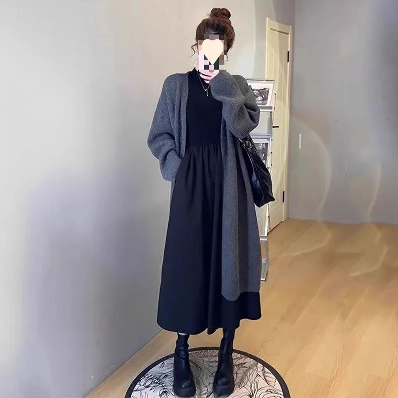 早春装搭配一整套风外套裙子套装女春冬季今年流行两件套