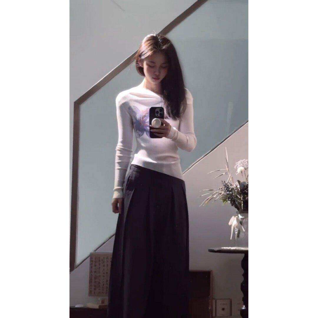 实价有货韩系慵懒风软糯麻花针织衫外套高腰宽松休闲阔腿裤套装