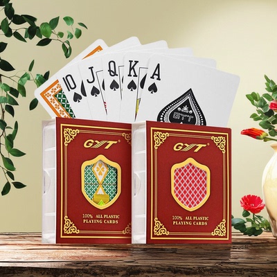 金艺塑料扑克牌双面磨砂防水防折