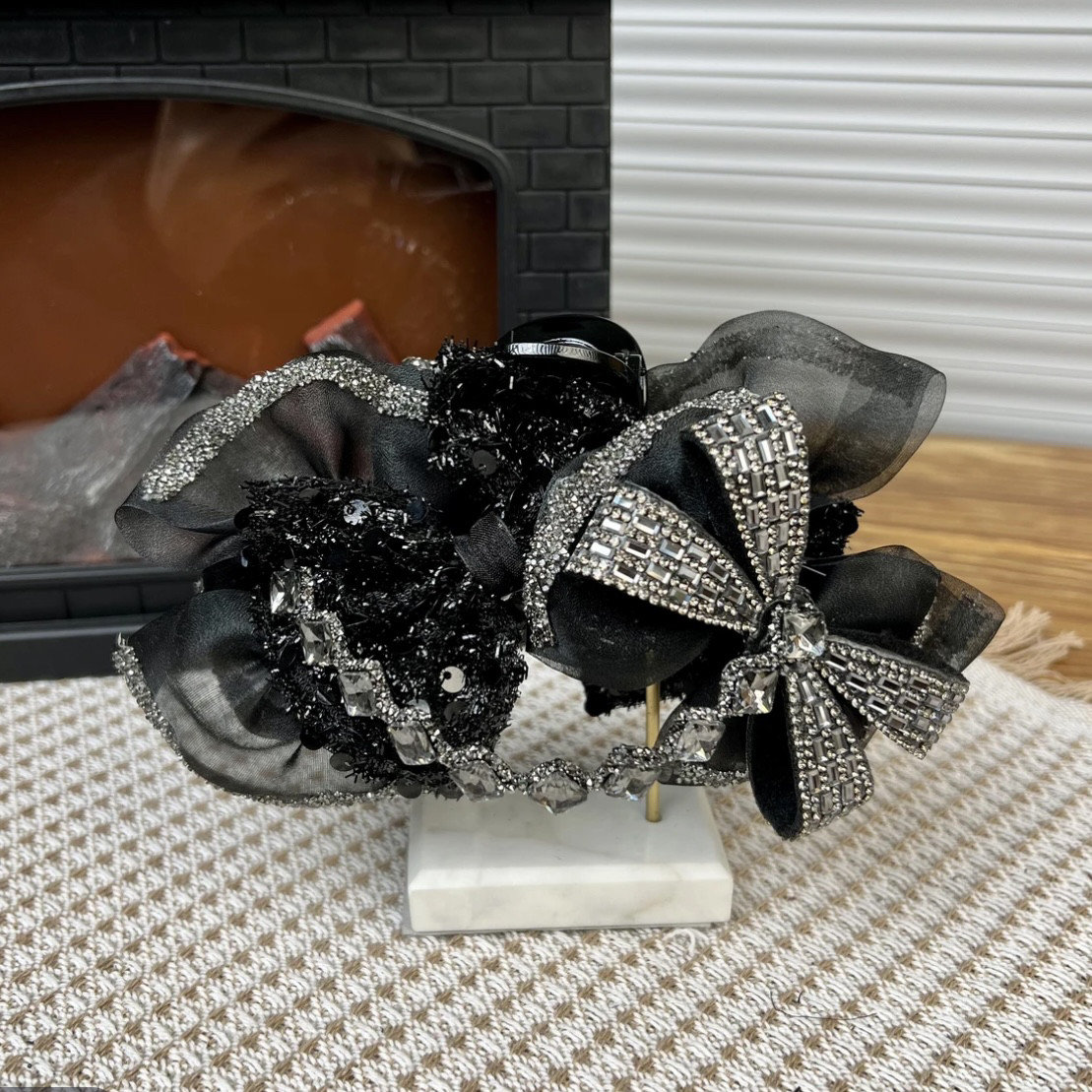 新款重工亮片百搭蝴蝶结鲨鱼夹时尚气质后脑勺盘发高颅顶发夹发饰,饰品/流行首饰/时尚饰品新,发饰,淘宝优惠券,粉丝福利购,淘宝优惠卷