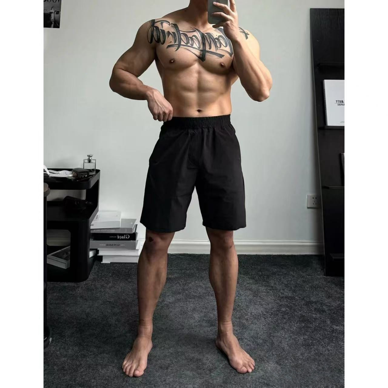 men's breathable athletic shor - Taobao product photo 2