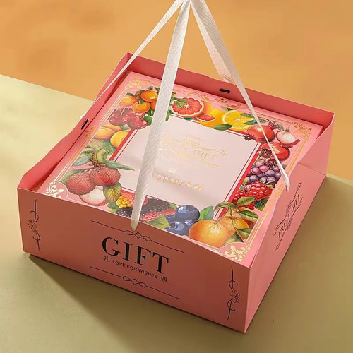水果包装盒礼盒8-12斤装苹果橙子葡萄柚子桃子通用水果手提空盒子