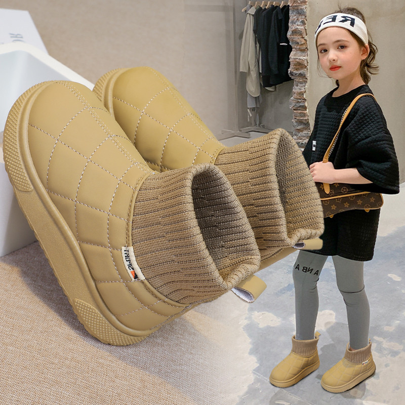女童雪地靴2024冬季新款男童鞋子加绒短靴棉鞋儿童靴子宝宝大棉鞋,童鞋/婴儿鞋/亲子鞋,雪地靴,淘宝优惠券,粉丝福利购,淘宝优惠卷