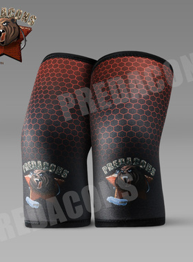 红熊蜂窝熊护膝7MM促销大力士深蹲力量举重护膝套膝