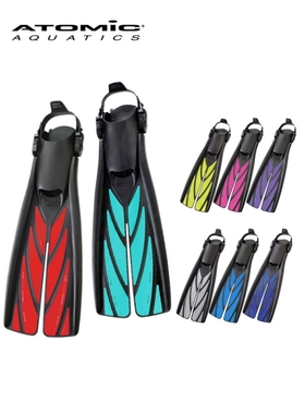 Atomic Aquatics Split Fins分叉可调节式潜水蛙鞋脚蹼橡胶弹簧带