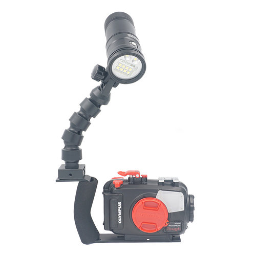 OLYMPUS 奥林巴斯TG6 TG7+D11V-II  D3000 D5000潜水摄影蛇臂套装 - 封面