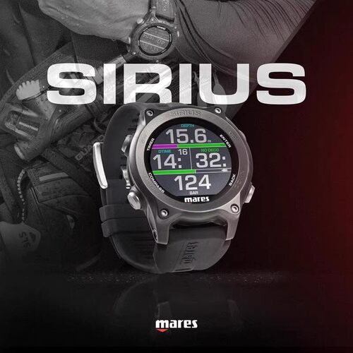 Mares Sirius天狼星潜水电脑表腕表水肺自由潜电脑表蓝牙无线充电