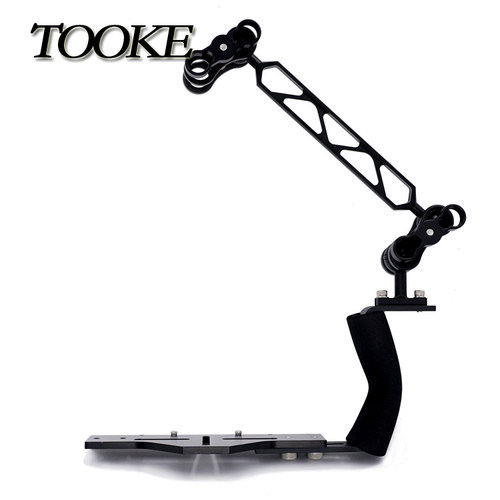 TOOKE单灯臂微单数码相机防水壳 8寸灯臂支架套装 潜水摄影装备