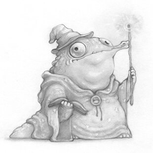 A590小怪兽儿童插画图集素描铅笔画国外儿童绘本手绘临摹素材图片