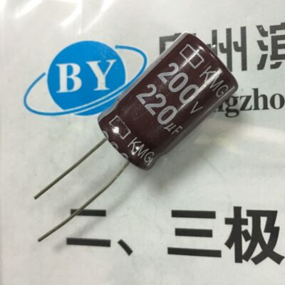 铝电解电容250V220UF 直插18*35MM 105度电解电容 200V220UF直拍