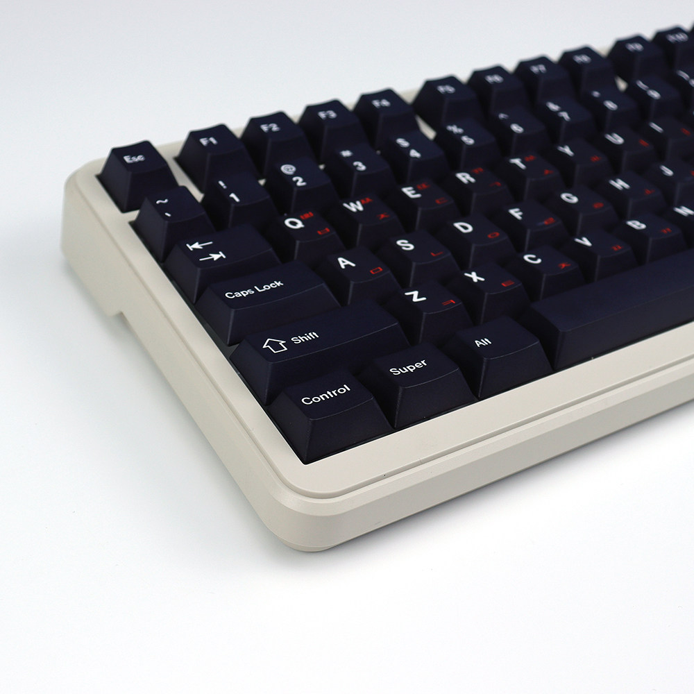 GMK Red Cyrillic黑白红键帽韩俄日语樱桃原厂高度PBT五面热升华图片