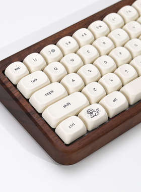 极简小字体可爱细狗键帽PBT热升华KOA高度类似moa机械键盘客制化