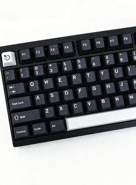 GMK Wob键帽简黑PBT五面热升华工艺CHERRY原厂高度机械键盘客制化