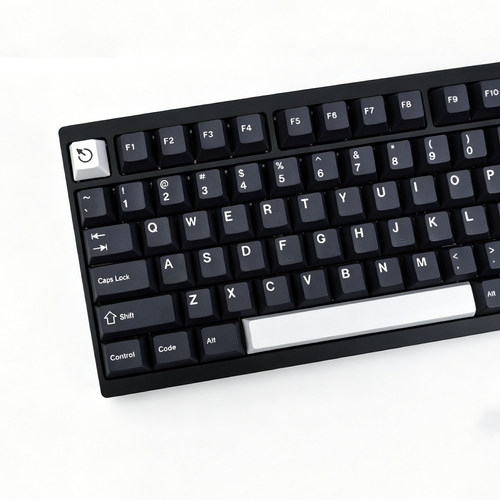 GMK Wob键帽简黑PBT五面热升华工艺CHERRY原厂高度机械键盘客制化