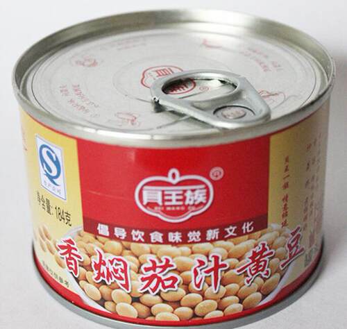 贝王族香焖茄汁黄豆184g*10盒装 即食蔬菜罐头包邮 - 封面