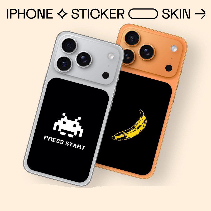 昂齐 iPhone手机贴纸游戏角色图案黑橙色创意个性装饰贴膜