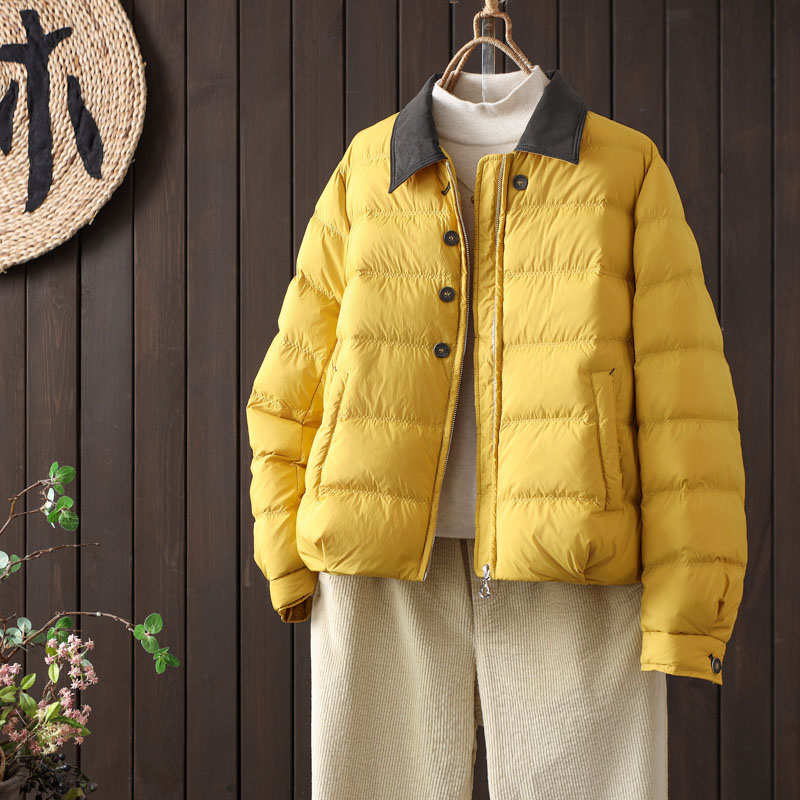 90白鸭绒轻薄羽绒服时尚减龄外套