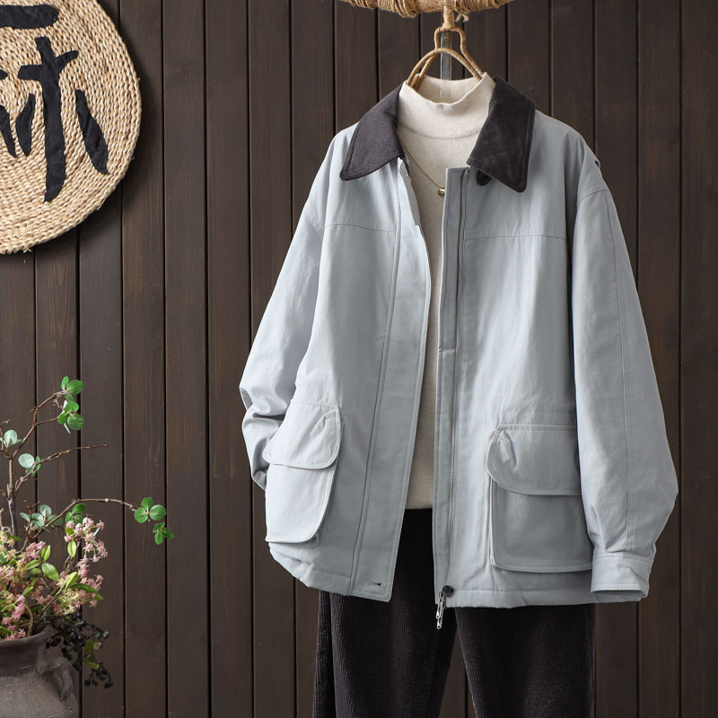 韩版翻领90白鸭绒羽绒服保暖外套