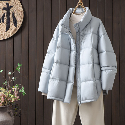 羽绒服中长款加厚面包服抗寒外套