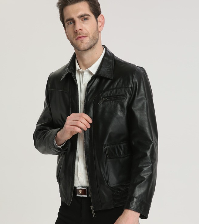 24 佟二堡新款头层牛皮皮衣 秋冬单款 7天无理由退换货  9915