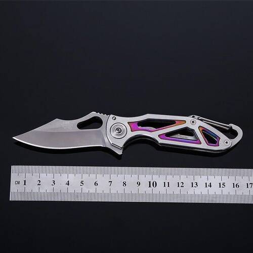 三刃木7033户外刀具折叠刀防身挂扣野外高硬度小刀便携水果刀小刀