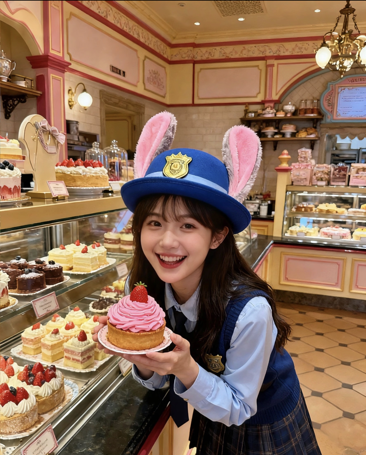 朱迪兔警官疯狂动物城头饰可爱甜美发箍儿童耳朵帽子发夹配饰