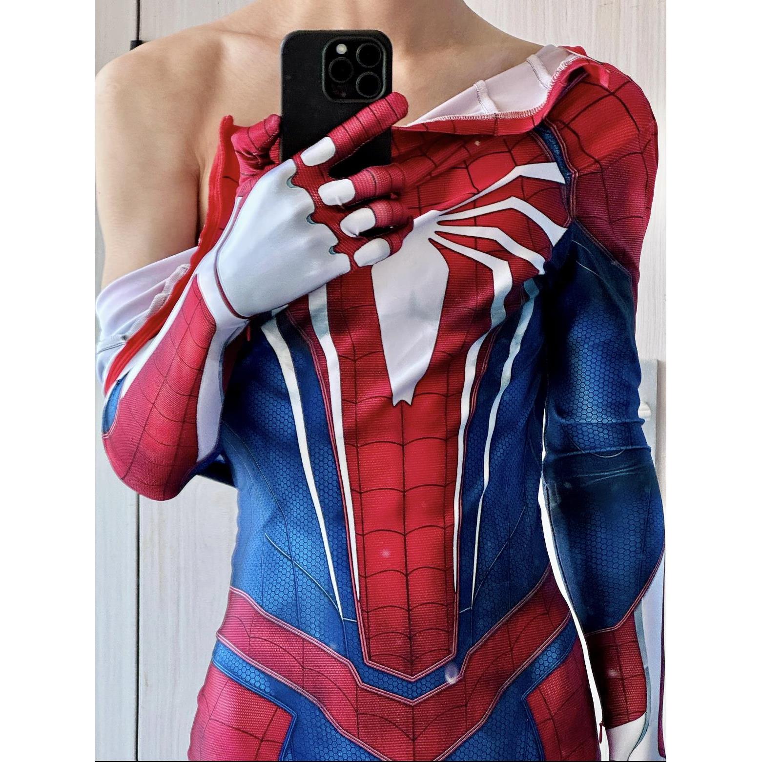 蜘蛛侠cos服紧身衣成人莱卡ps4全套战衣成人儿童蜘蛛侠皮套男女