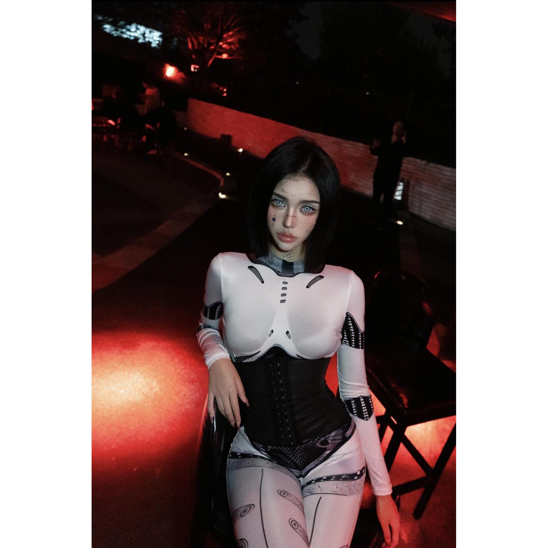 机器人紧身衣连体女款情开裆大码成人蜘蛛侠网红同款男女大码儿童