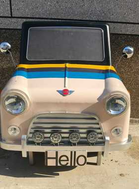 迷你汽车复古汽车头道具装饰